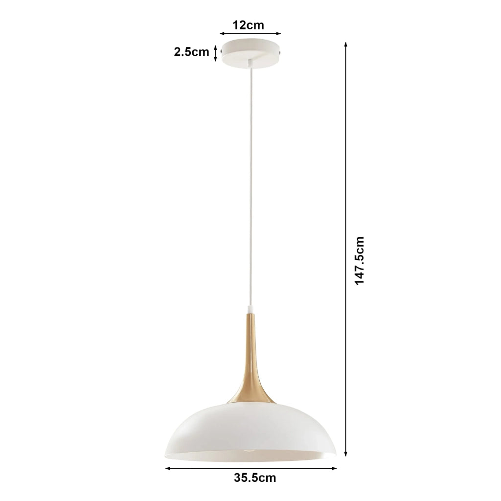Lampada da terra/sospensione in metallo bianco/ottone 03_0010733