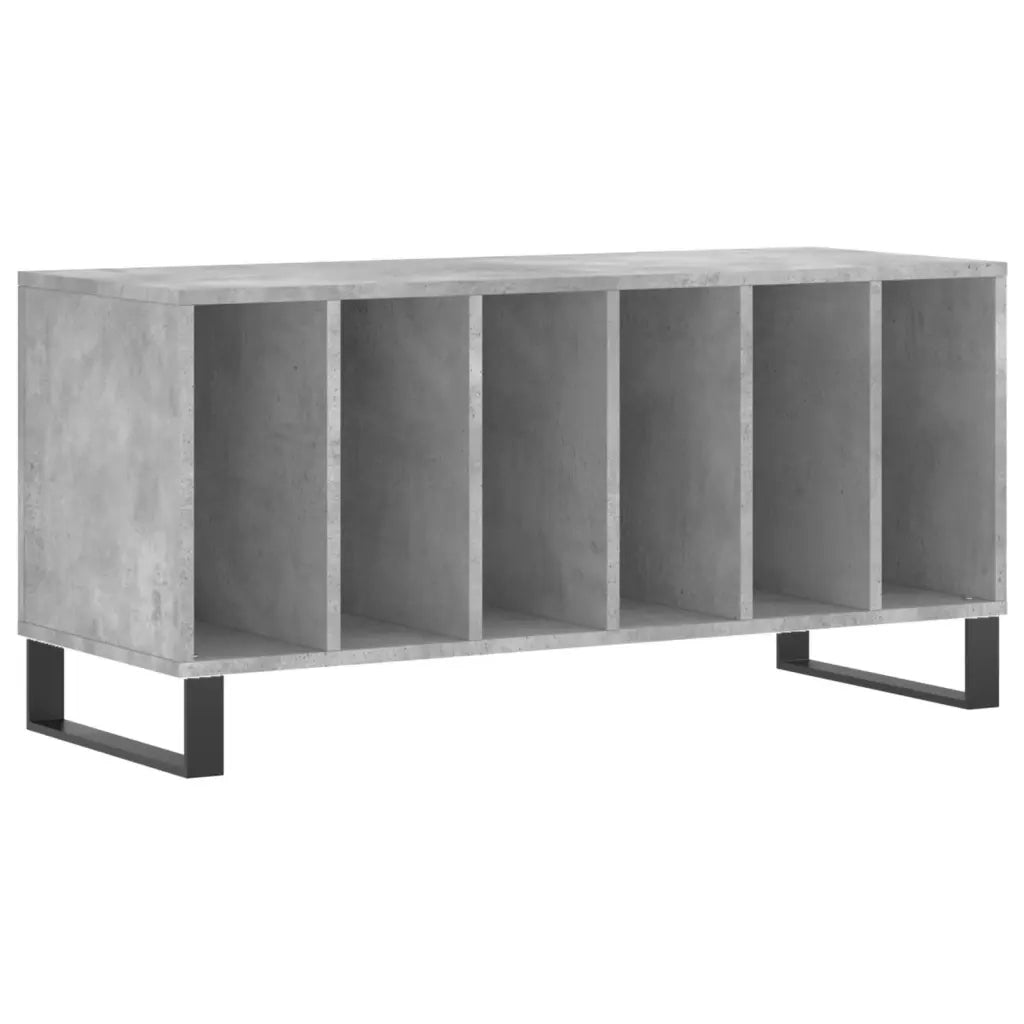 Mobile Porta Dischi Grigio Cemento 100x38x48 Legno Multistratocod mxl 128114