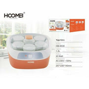 Trade Shop - Yogurtiera Elettrica 6 Vasetti Macchina Yogurt Frutta Dolci Gelato Hoomei Hm6530 -