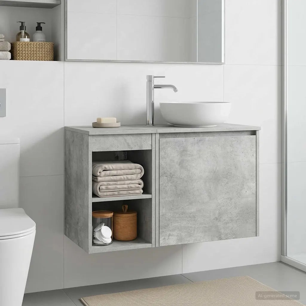 Armadio Bagno In-between Grigio Cemento 30 x 44,5 x 50 cm 890353