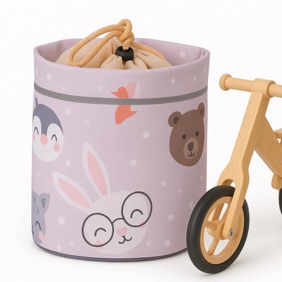 Stuurtas riflettente per bambini – Stuurtas per bicicletta da traino & sellino per bicicletta da traino | Per biciclette da traino, tricicli e biciclette per bambini | Disegni colorati – Ideale per compleanni