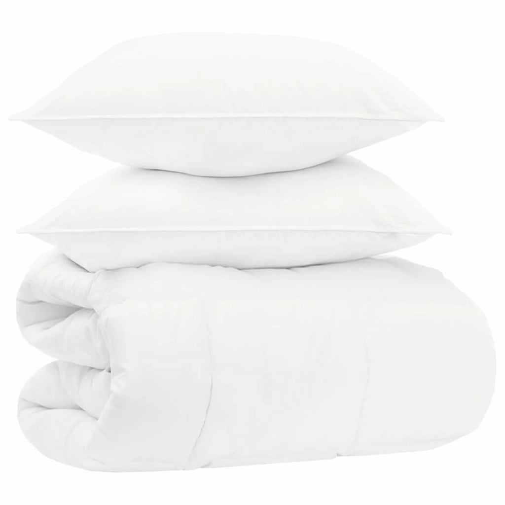Set copripiumino invernale 3 pz Bianco Fibra di bambù 3432412