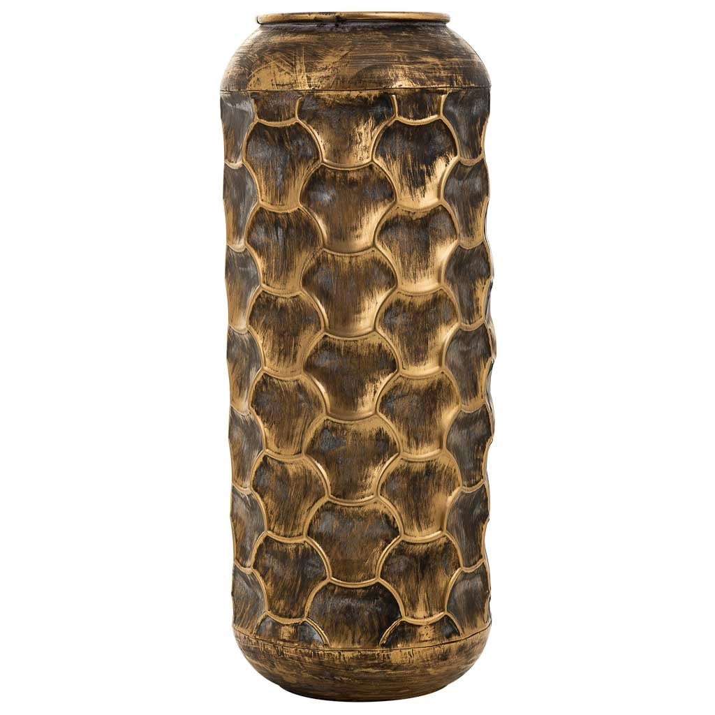Vaso in metallo marrone 23,5x23,5x57h