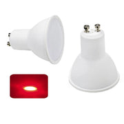 Trade Shop - Faretto Led Gu10 6watt Luce Colorata Blu Rossa Verde 220v Lampadina Gu10 Gu10 - -rosso      -