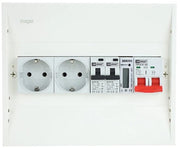 Distributore fotovoltaico 2x B16 alamat con 2x WCD, contatore kWh e interruttore principale (PV0008)