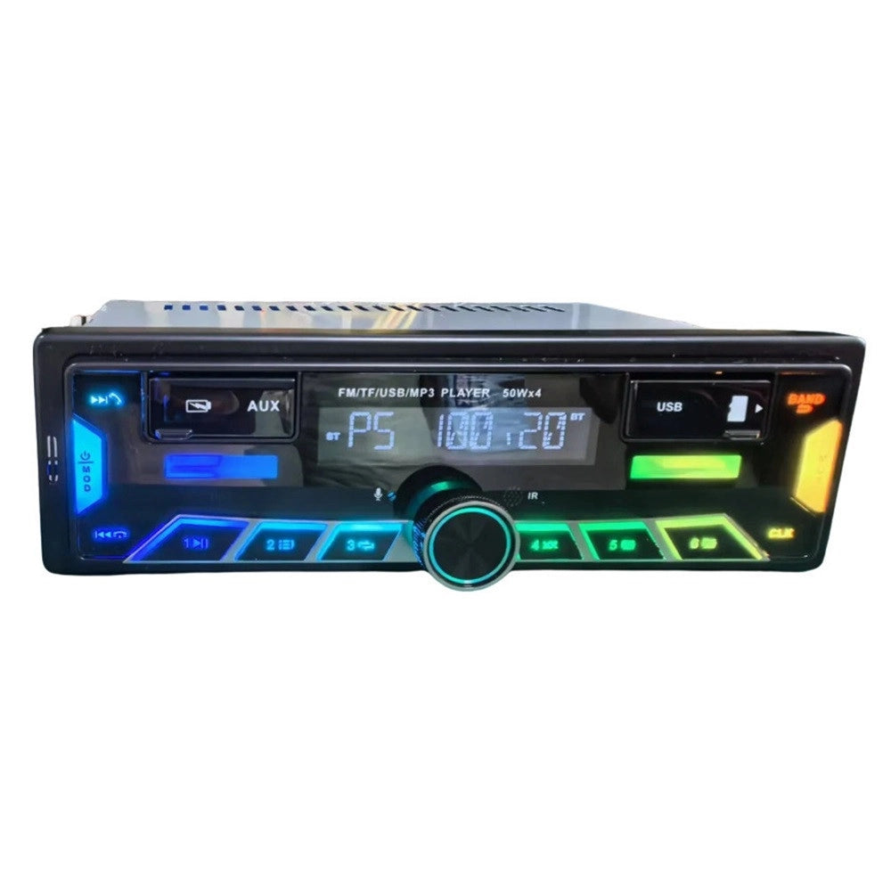 Trade Shop - Sistema Audio Per Auto Con Lettore Mp3 Usb Tf Radio Fm Bluetooth Illuminazione Rgb Q-ca907 -