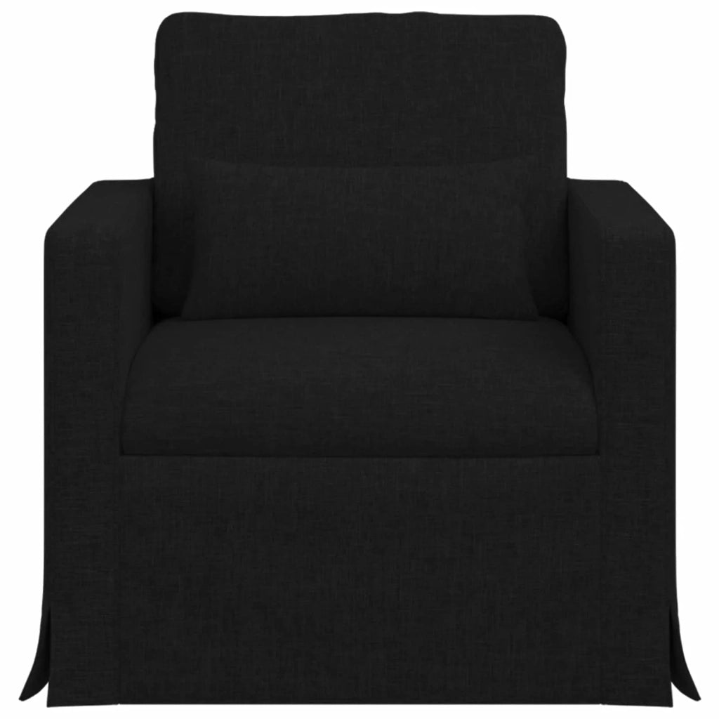 Divano | Divano da soggiorno | Sofa Nero 78 x 78 x 80 cm Tessuto