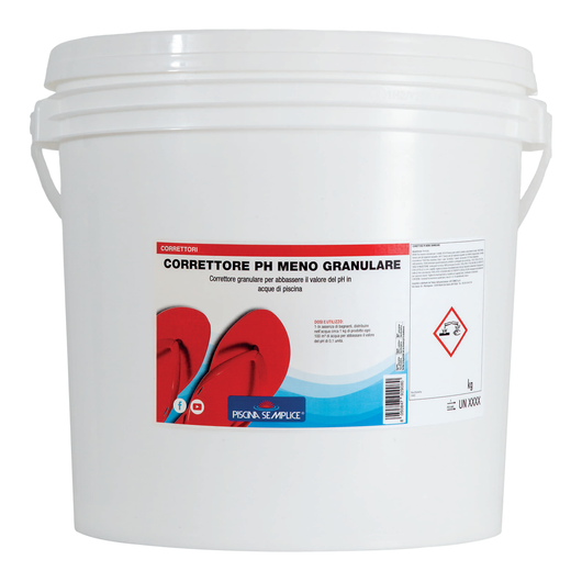CORRETTORE PH MENO GRANULARE PER PISCINE 25 Kg Piscina semplice