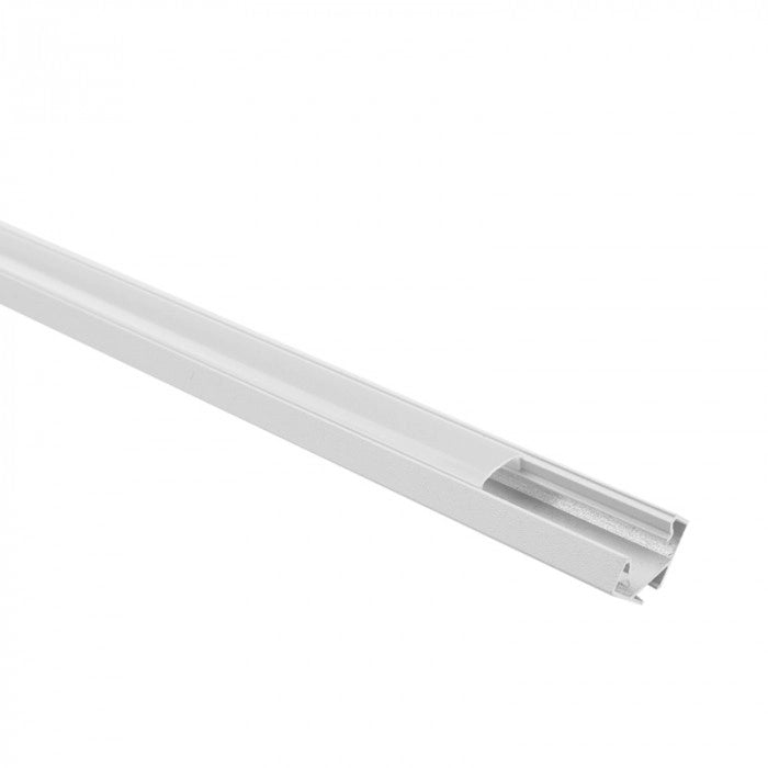 Profilo LED angolare R02 bianco diffusore opale 2m Ecolight
