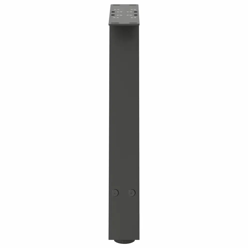 vidaXL Gambe per Tavolino da Caffè a Forma di A 2 pz Antracite 50x(42-43) cm Acciaio