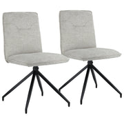 Set di 2 sedie in tessuto AREN beige