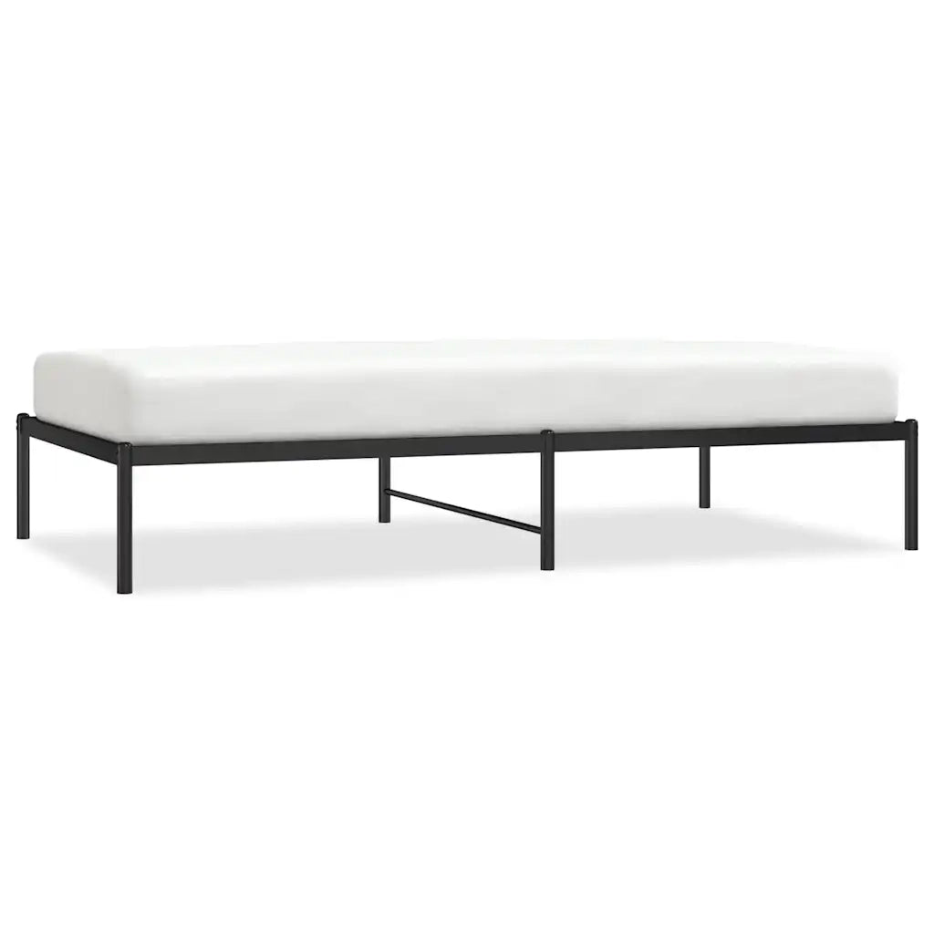 Giroletto-Struttura Letto in Metallo Nero 100x190 cm