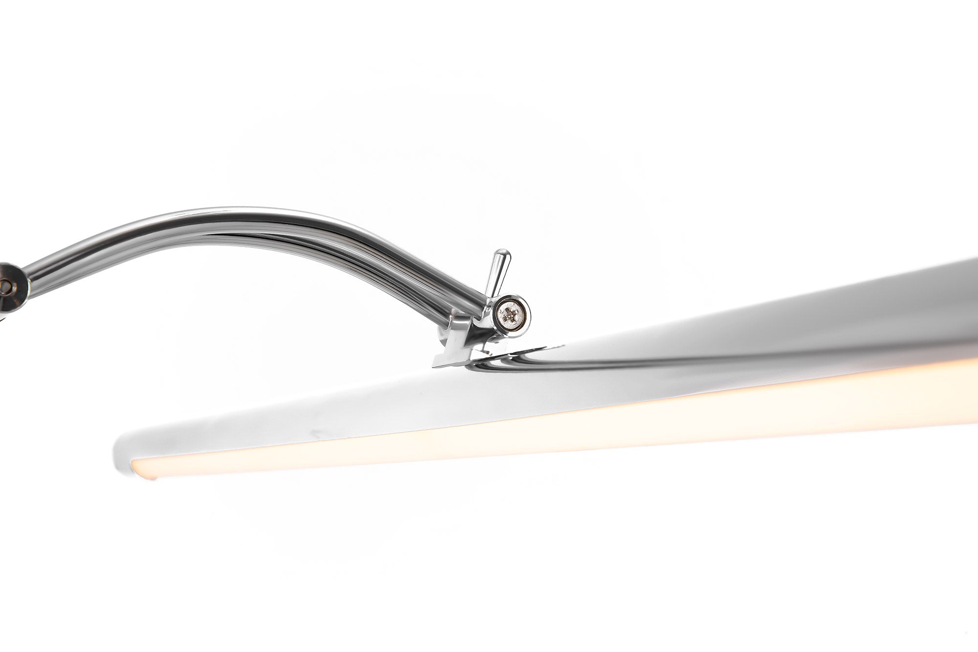 Lampada da parete per quadri Mirror in Metallo Fino Cromo