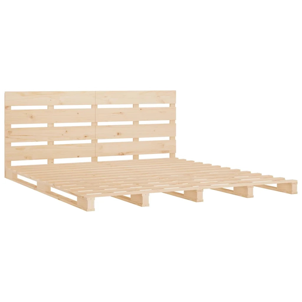 Letto senza Materasso 140x190 cm in Legno Massello di Pino 3190505