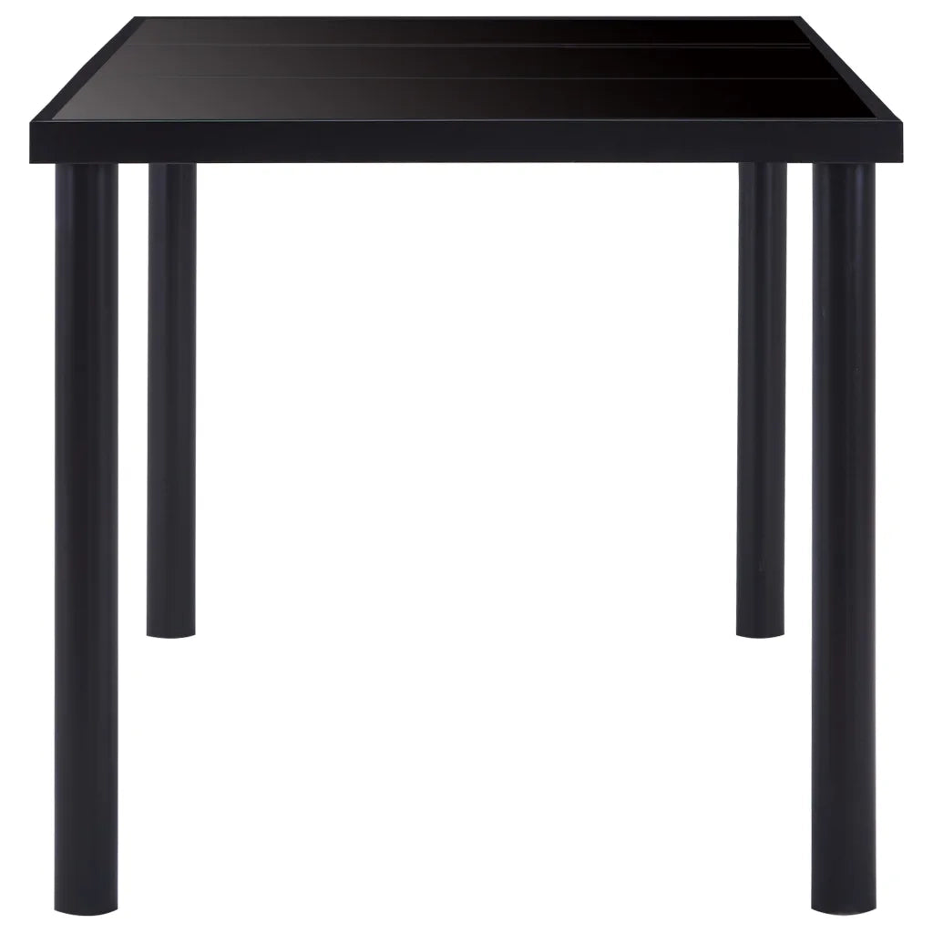 Tavolo da Pranzo Nero 200x100x75 cm in Vetro Temperato cod mxl 66249