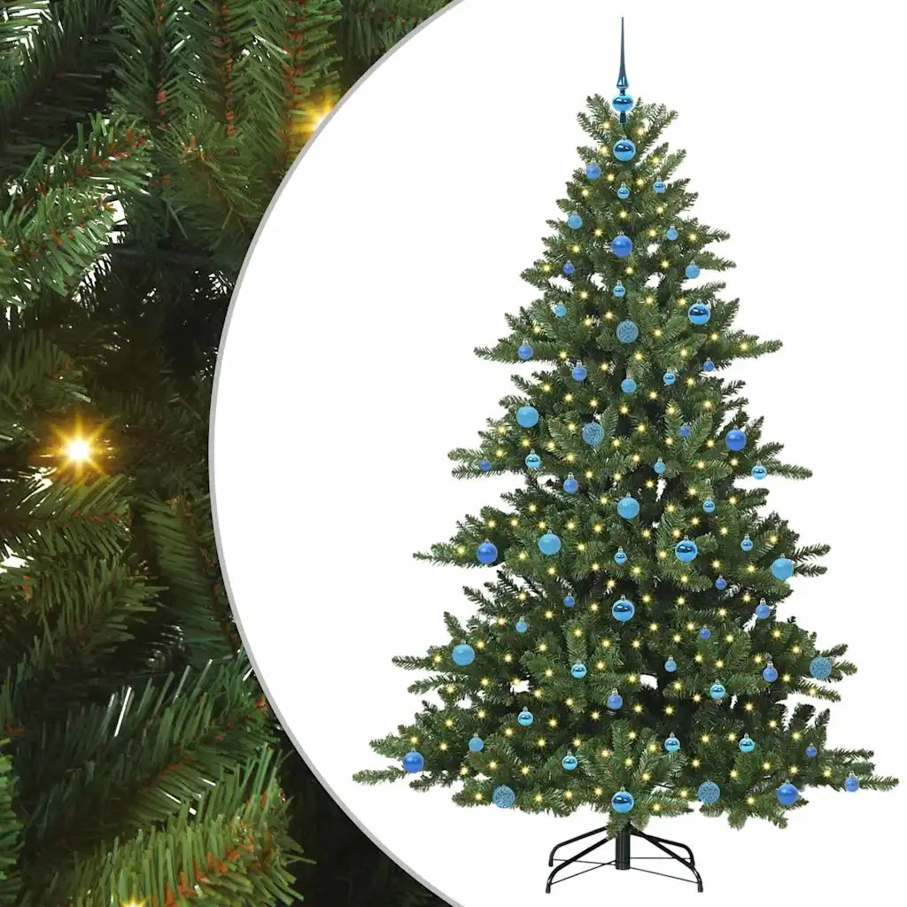 Albero di Natale Artificiale con Rami Pieghevoli Verde 210 cm 3397686