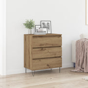 Credenza con Cassetti Rovere Artigianale 60x35x70 cm Legno Ingegnerizzato