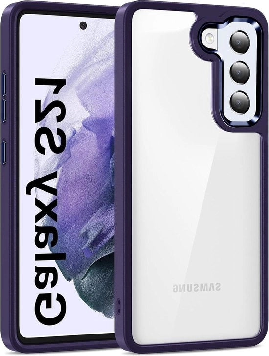 Hoesa protezione per Samsung Galaxy S21 5G 6.2 pollici - trasparente - anti-abbagliamento, anti-aderenza - schermo antivetrata e bordi morbidi - protezione contro cadute - resistente agli urti
