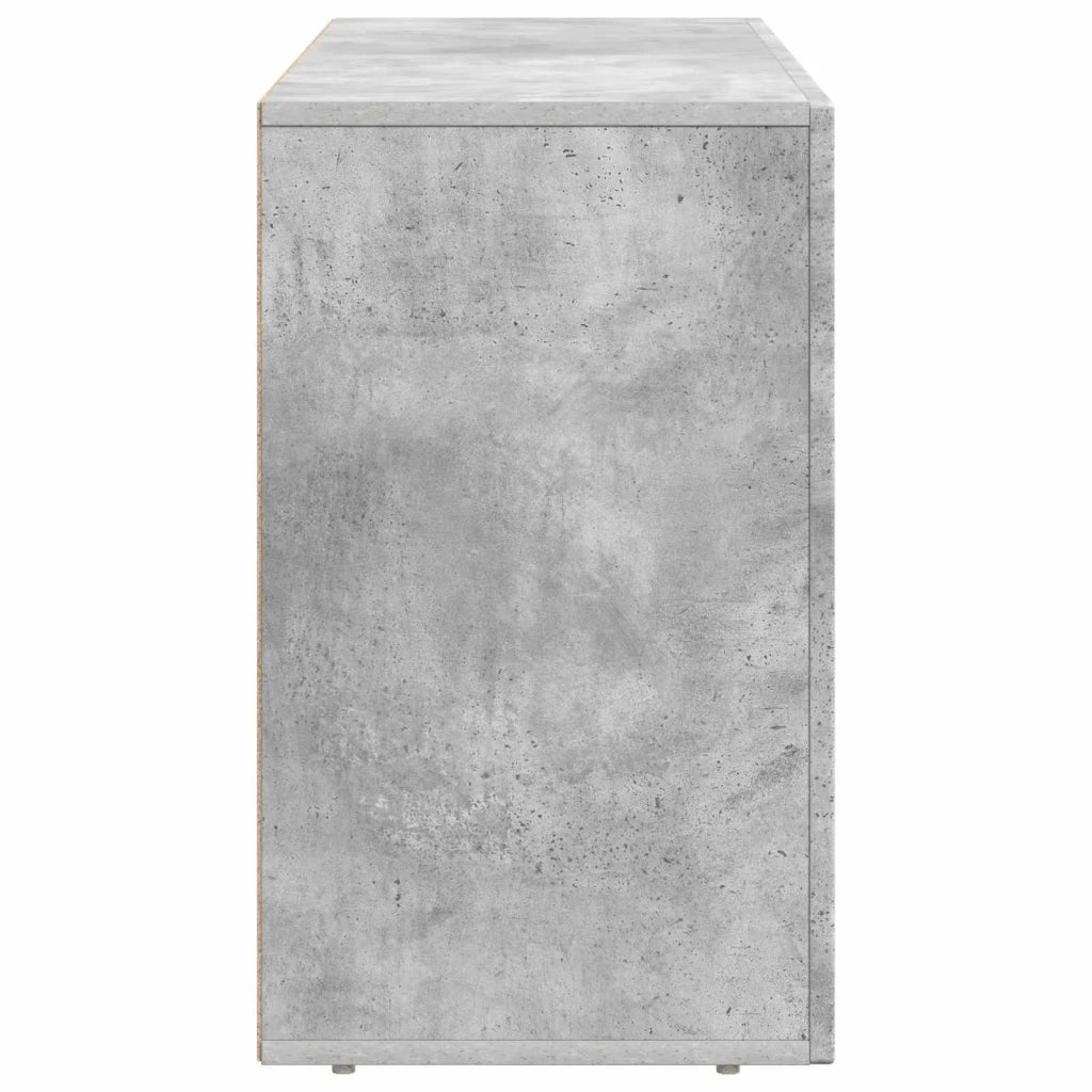 Credenza | Madia | Buffet da pranzo | Armadio da pranzo Grigio cemento 100 x 35 x 59 cm Legno multistrato