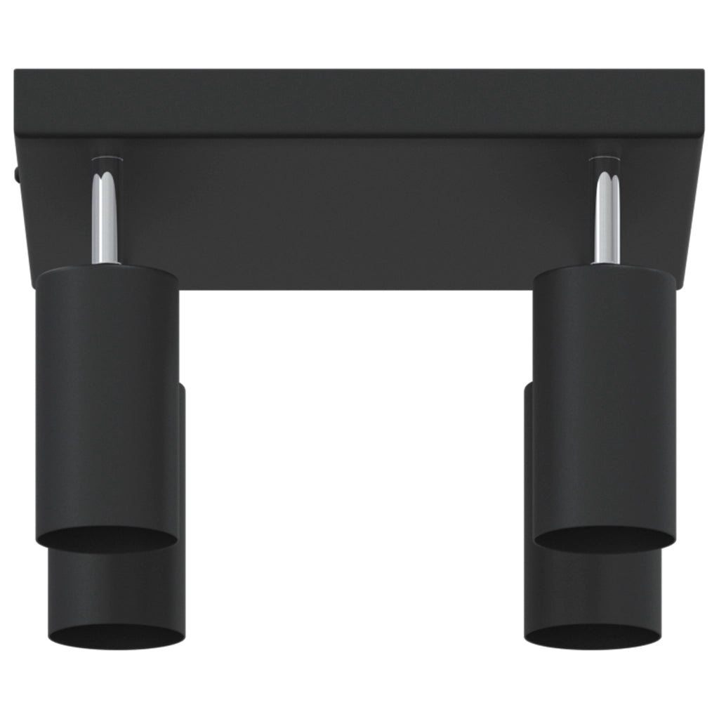 Faretto da soffitto 4 Vie Regolabile Nero GU10