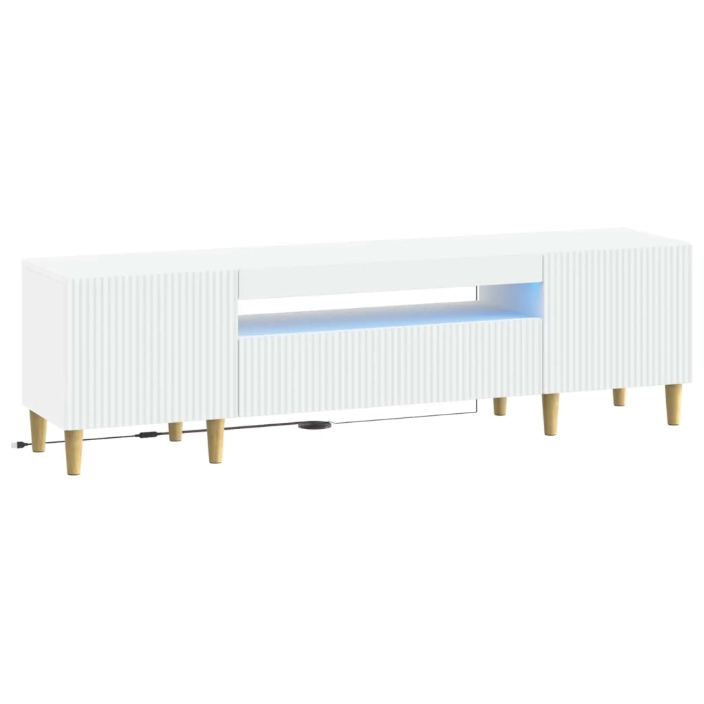 Mobile TV LED Bianco Legno ingegnerizzato 896685