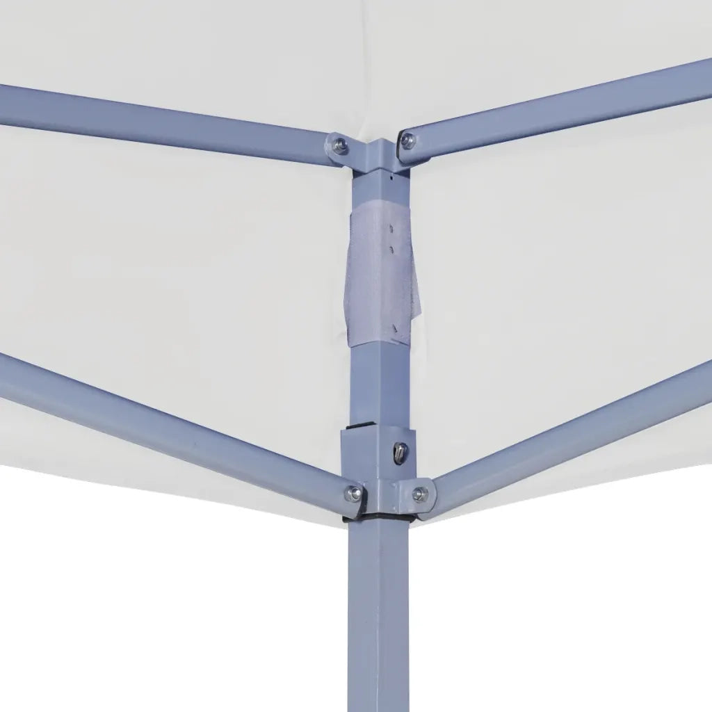 Gazebo Professionale Pieghevole 2x2m in Acciaio Bianco