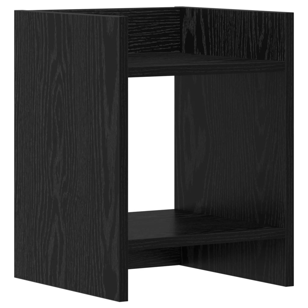 Supporto per piante Rovere Nero 30 x 30 x 40 cm 899612