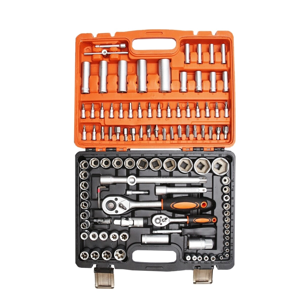 Set di chiavi a cricchetto da 108 pezzi KIT Chiavi A Bussola Cricchetto Cacciavite 108 pezzi