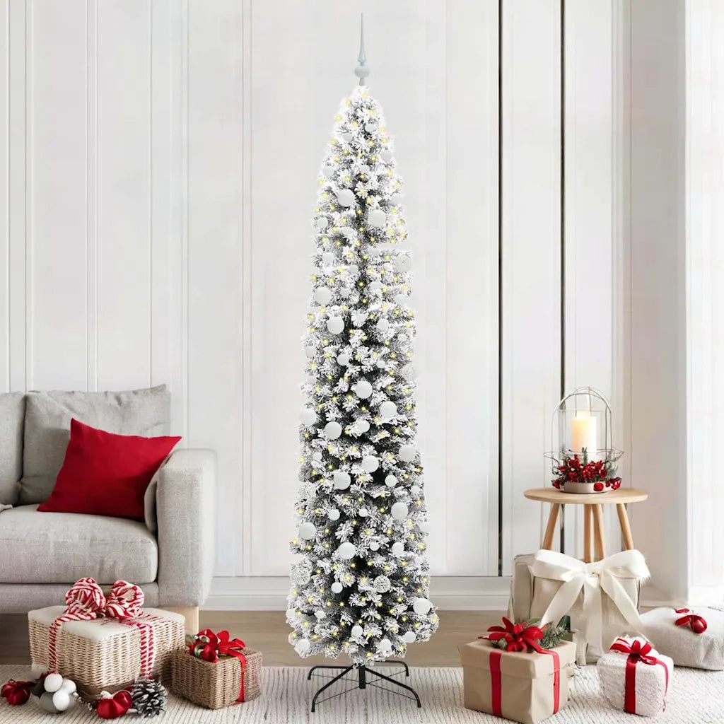 Albero di Natale | Decorazioni natalizie artificiale con 300 LED Verde 210 cm