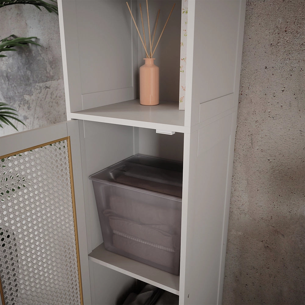 Vicco Armadio per il bagno Bianco 30 x 170 cm con 1 porta