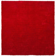 Tappeto shaggy rosso 200 x 200 cm moderno tappeto quadrato trapuntato a Pelo Lungo