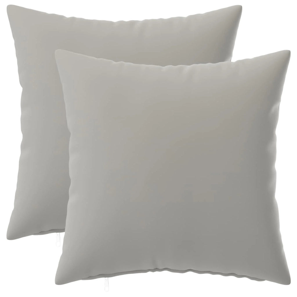 Federa 2 pcs HEERLEN Grigio 45 x 45 cm Poliestere 910513