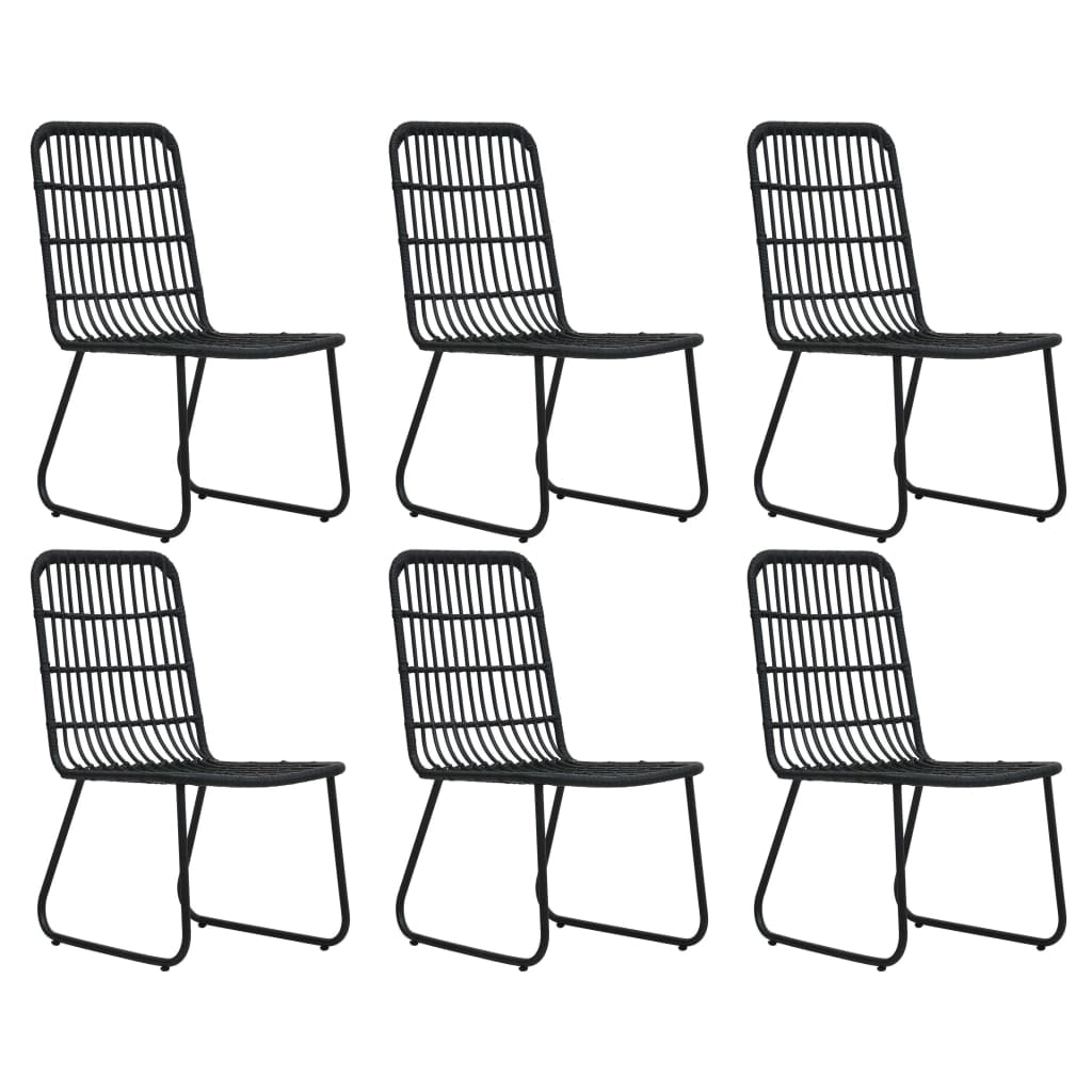 Set da pranzo da giardino 7 pz in polyrattan e vetro 02_0014241