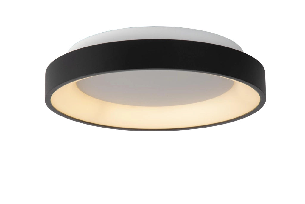 Plafoniera LED rotonda nera VIDAL Lucide 20W 2700K