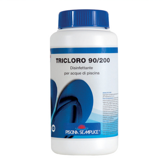 TRICLORO PASTIGLIE DA 200GR PER PISCINE 1 Kg Piscina semplice