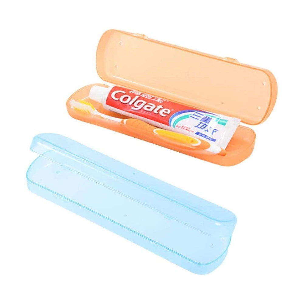 Trade Shop - 2 Custodia Portaspazzolino Dentifricio Porta Copri Spazzolino Cappuccio Da Denti -