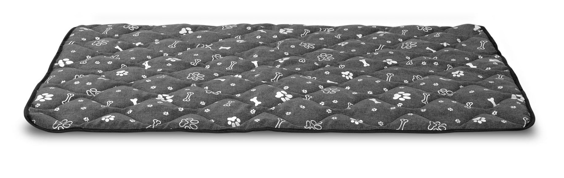 AIO FACTORY 80x60 cm Tappetino per cuccia per cani impermeabile Silver Bones