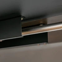 Scrivania Sollevabile a 4 Altezze con Regolazione Elettrica, Sistema Anticollisione, 140x70x72-116cm, Metallo Nero e Teak