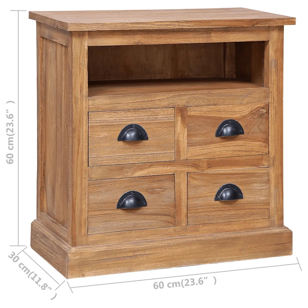 Credenza 60x30x60 cm in Legno Massello di Teak 285311