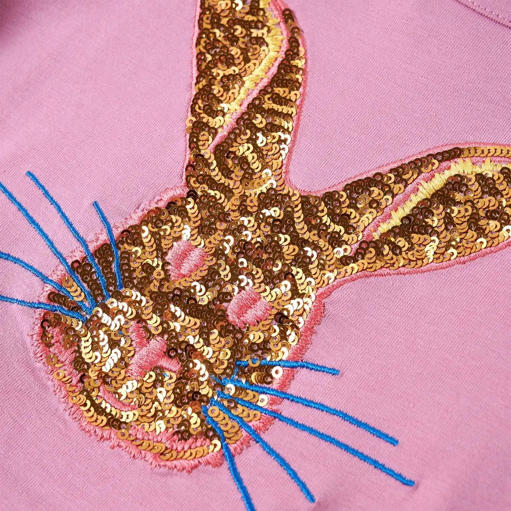 Maglietta per Bambini Maniche Lunghe Rosa Bruciato 116