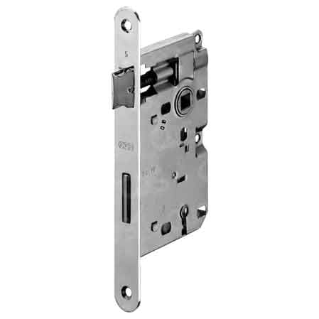 SERRATURA PORTE IN LEGNO 'MOD. CENTRO' AGB E50 - Cromato opaco - AGB