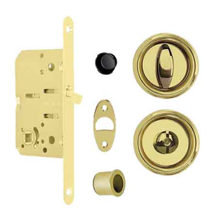 KIT PER PORTE SCORREVOLI CON NOTTOLINO AGB Col. Cromata opaca - AGB