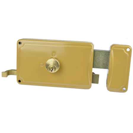 SERRATURA PORTONCINO 'P20' FACCHINETTI E60 Dx - Scatola mm 120x85 - FACCHINETTI