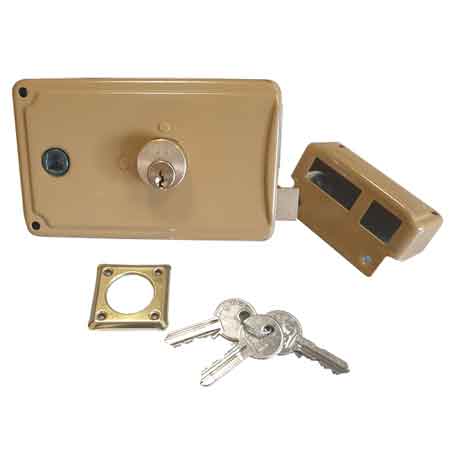 SERRATURA PORTONCINO 'P33' FACCHINETTI E60 Dx - Scatola mm 120x85 - FACCHINETTI