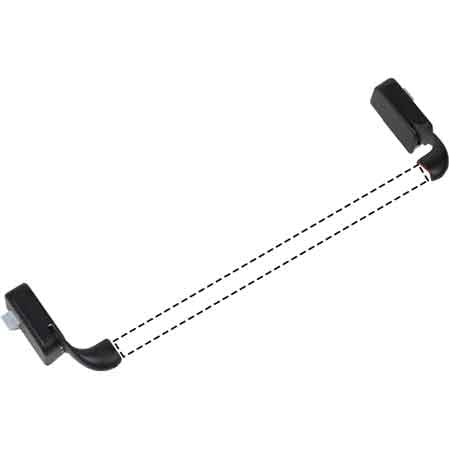 MANIGLIONE ANTIPANICO DA APPLICARE 'MINISTAR' Finitura nero - CORNI