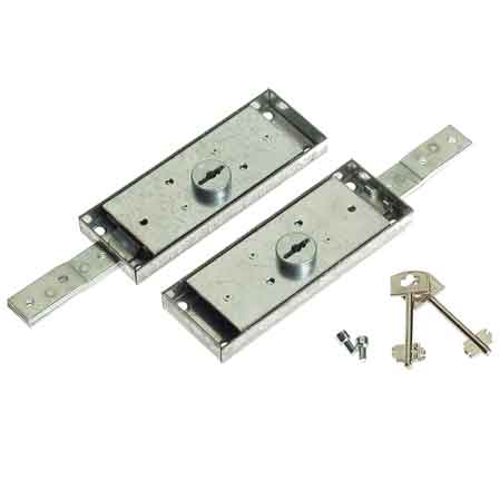 COPPIA SERRATURA SERRANDA A DOPPIA MAPPA '2230' SECUREMME Destra + Sinistra - SECUREMME