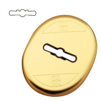 MOSTRINA ESTERNA PER DOPPIA MAPPA Cromo satinato - MOTTURA