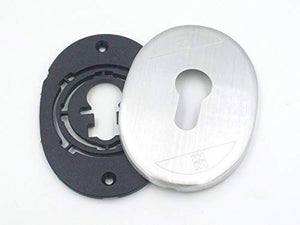 MOSTRINA PER CILINDRO EUROPEO Cromo satinato - MOTTURA