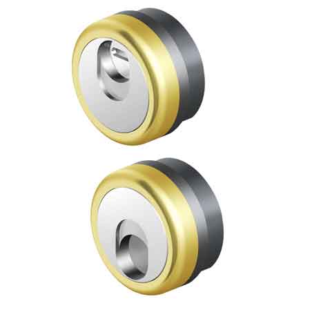 DEFENDER MAGNETICO 'MR500' DISEC mm 25h - Col. Ottone lucido - DISEC