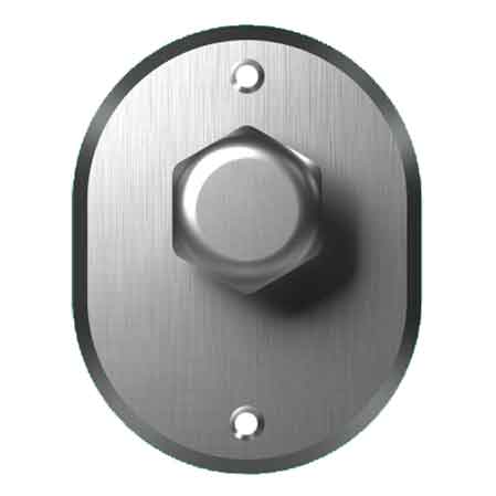 POMELLINI ESAGONALI PER CILINDRO CON MOSTRINA '331' CIPIERRE Ø 35 - Col. Ottone lucido - CIPIERRE